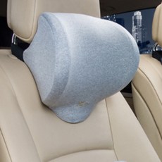 차량용 메모리폼 머리 쿠션, 라이트 그레이, 1개
