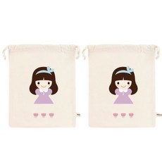 디자인아지트 기저귀 파우치 2p, 보라공주