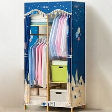 가팡 원목 조립식 비키니옷장 85 x 43 x 164 cm, A