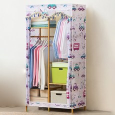 가팡 원목 조립식 비키니옷장 85 x 43 x 164 cm, B