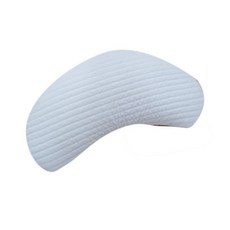 친환경편백아트 3D 매쉬 순면 반달 편백베개 + 프리미엄 나노 초미니칩 세트, 아이보리, 1개