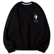 Benhit Unisex New Moon Semi Over Fit Special Cotton Big Size 衛衣