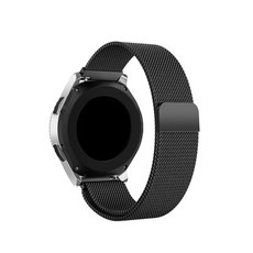BBOMMA 米蘭尼斯磁吸錶帶 Galaxy Frontier/Gear S3/Watch3 45/46/22mm通用, 黑色的, 1套