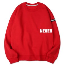 VENHIT NEVER字樣寬鬆棉質長袖上衣