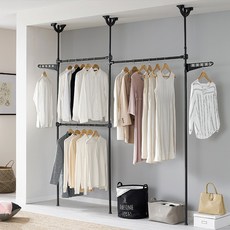 EASY ON 衣帽間衣架 EOMB-303, 黑色