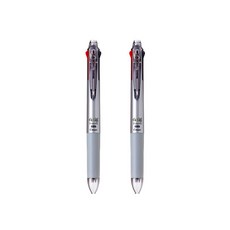 PILOT 百樂 Slim 三色圓珠筆 0.5mm, 深銀色, 2個