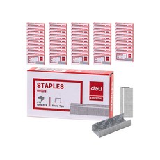 deLi 訂書針 E0010N 100入, 10號針, 50盒