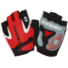 Sunbird 休閒半手套 SB808, 紅色的