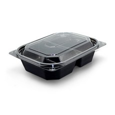 2格小菜容器黑色 中 24-1, 1入, 100個