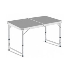 폴더 접이식 휴대 테이블 60 x 40 x 50 cm, 실버