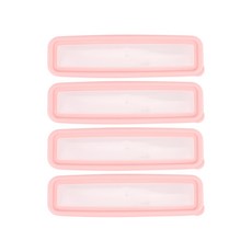 抗菌便當餐具盒 小, 粉紅色, 4個