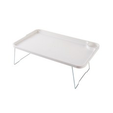 침대 다리 접이식 테이블, 화이트
