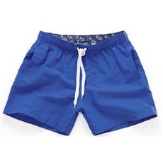 Modern-G 男士三分海灘短褲, 藍色