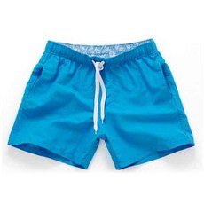 男士三分海灘短褲, 天空藍