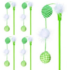 TRIXIE 貓撥浪鼓魚竿, 混色, 5個