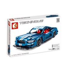 SEMBO BLOCK 技術跑車野馬樂高兼容積木, 混色