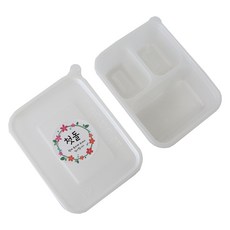 迷你PP耐熱容器 50入+3格隔層 50入+韓文滿週歲花環貼紙 100入, 1套