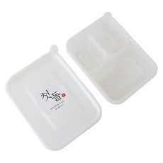 迷你PP耐熱容器 50入+3格隔層 50入+滿週歲韓文貼紙 100入, 1套