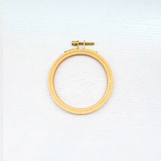 The Style 原木圓形十字繡框 10.5cm