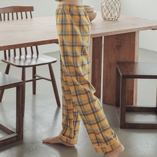 GLAM GONGGAM 情侶款Miro格紋棉質睡褲