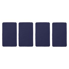 쏘컴퍼니 보수스티커 가죽 민무늬 4p, 다크네이비 (CM7910)