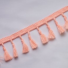 LACE ANN 色織滌綸流蘇, 杏色, 1個