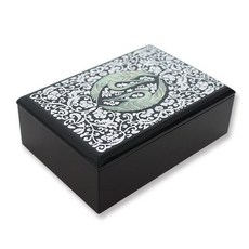 螺鈿漆器當草學名片盒, 1個