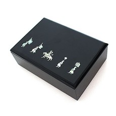 螺鈿漆具茶道名片盒, 1個