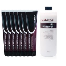 M CERADE 染髮劑 120ml x 8p + 氧化劑 1000ml, 5CR巧克力深棕色, 1套