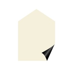 roomi reve 貼磁性黑板家造型壁紙, 象牙白