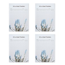 PAPERIAN 100日目標追蹤器 A4 4p, 風信子