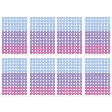 페이퍼리안 컬러 팔레트 페이스 스티커세트, 03, 1개입, 8세트