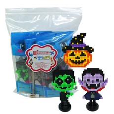 Colorstory Diform積木 8mm 萬聖節特別角色3種 情境燈 + 夜光套組, 混合顏色