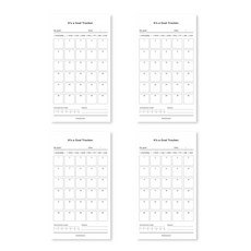 페이퍼리안 골 트랙커 30일용, 화이트, 4개