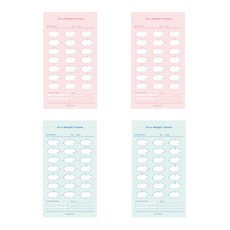 페이퍼리안 웨이트 트래커 2종 x 2p세트, 핑크, 민트