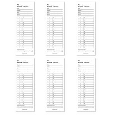 페이퍼리안 북 트랙커, 화이트, 6개, 12매