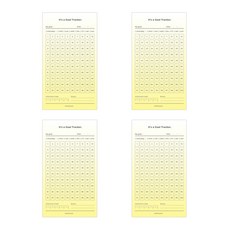 페이퍼리안 골 트랙커 100일 4p, 그라데이션 노랑