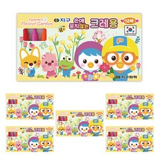 지구화학 뽀로로 크레용 6p, 12색