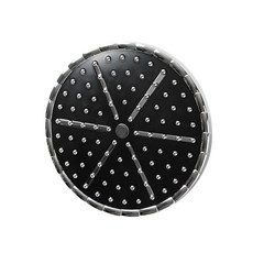 頂噴淋浴蓮蓬頭 圓形, 1個, 黑色