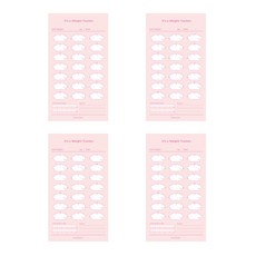 PAPERIAN 體重追?器 4p, 粉色的