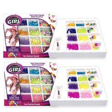 BlueMato DIY彩色串珠 M號 2入, 混色