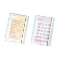 PAPERIAN Hey My Days 貼紙書套組 2, 白色, 粉色, 20張