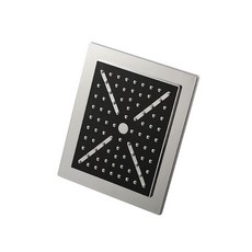 頂噴淋浴蓮蓬頭 方形, 1個, 黑色