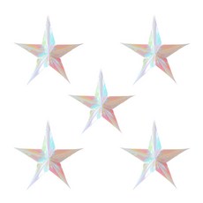 Eumes 派對雷射懸掛裝飾五角星 5入, 混合色