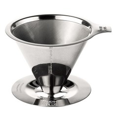 BEANPLUS 不銹鋼雙網無過濾咖啡滴頭 FD03, 單品, 350ml, 1個