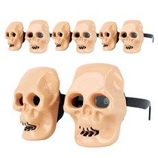 PARTYHAE 萬聖節骷髏眼鏡, 混色, 4個