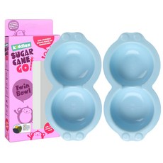 Kiddlez 雙口兒童碗組, 藍色, 2入