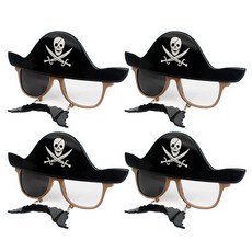 萬聖節海盜眼鏡, 混色, 4個