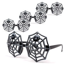 萬聖節蜘蛛網眼鏡, 混合顏色, 4個