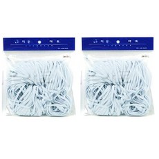 4條羅紋鬆緊帶 91.44m, 白色, 2個